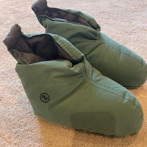 Restoration Hardware foot duvet down slippers